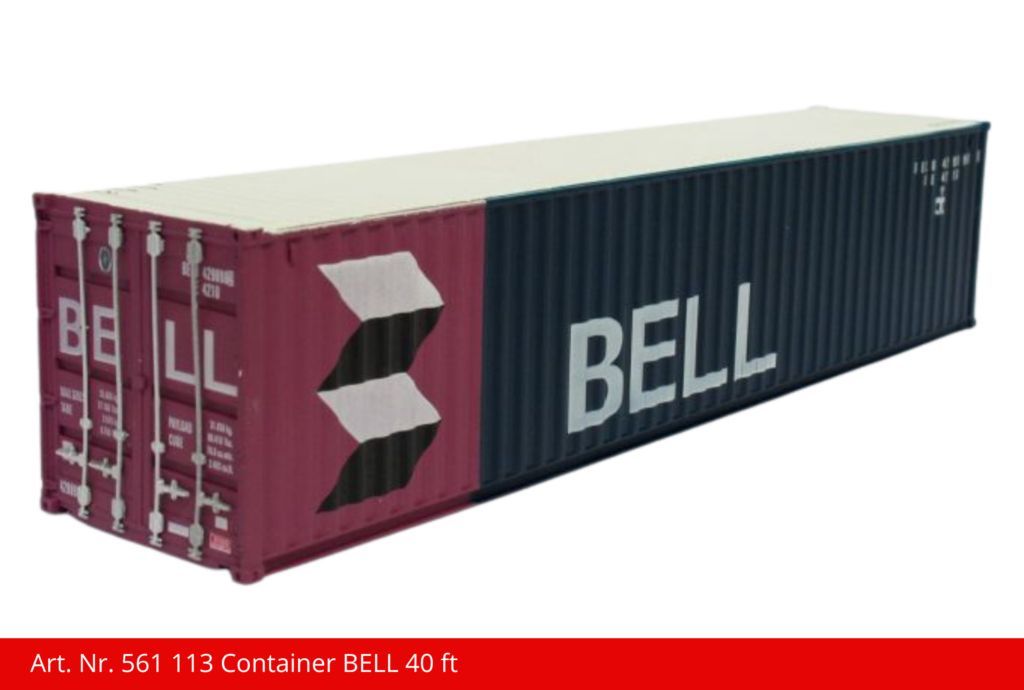 561113 Kiss Schweiz - Container 40 ft BELL blau - Spur 1